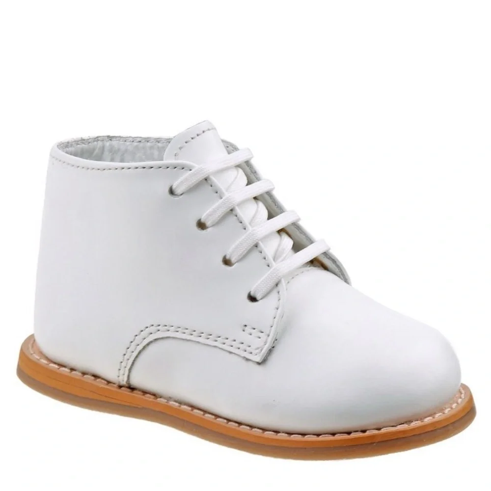 Classic White Josmo Walker Leather Baby Learn to Walk Kid Shoes Sz 5.5 Retro NWB